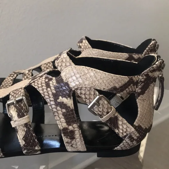 Giuseppe Zanotti design Gladiator Snake Print Sandals