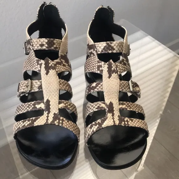 Giuseppe Zanotti design Gladiator Snake Print Sandals