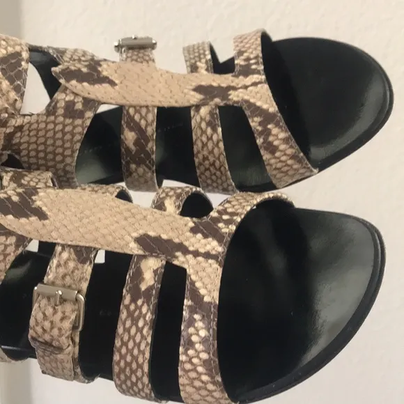 Giuseppe Zanotti design Gladiator Snake Print Sandals