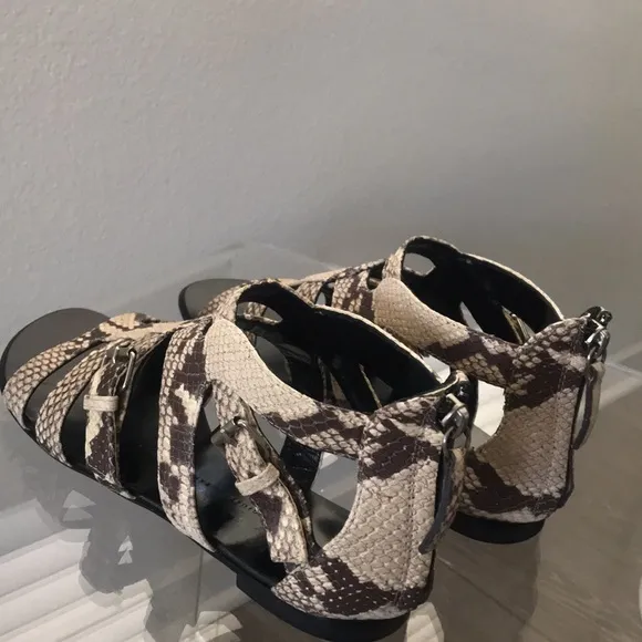 Giuseppe Zanotti design Gladiator Snake Print Sandals