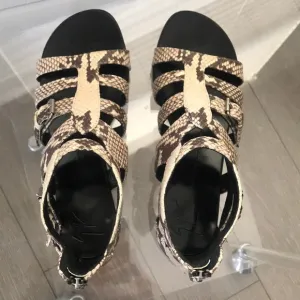 Giuseppe Zanotti design Gladiator Snake Print Sandals
