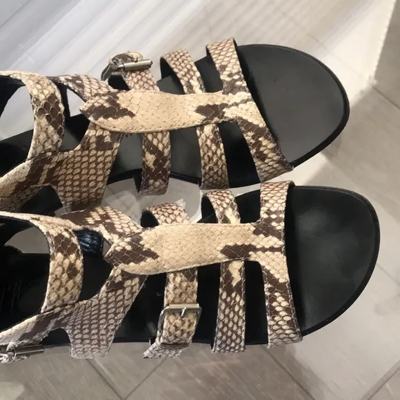Giuseppe Zanotti design Gladiator Snake Print Sandals