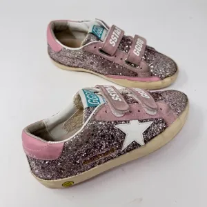 Golden Goose Girls Old School Glitter Dual-Grip Sneakers – Size 31