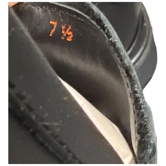 Good Man Brand Men’s 7.5 Black Leather Lexington Penny Loafers By Russell Wilson