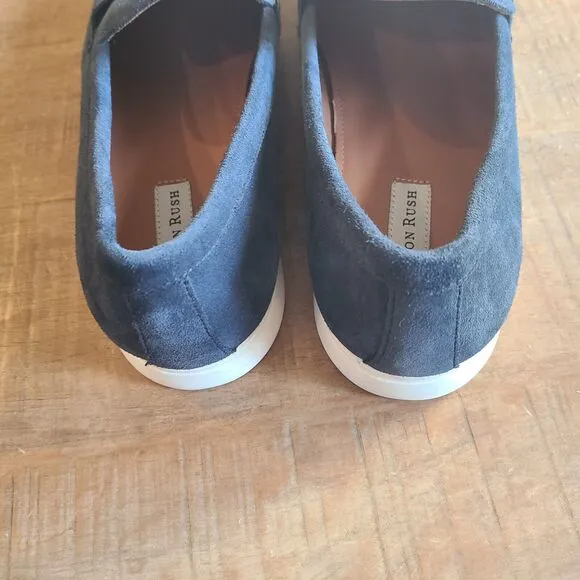 Gordon Rush Blue Navy Suede Penny Loafers Size 13 NEW 201412 PARKSIDE