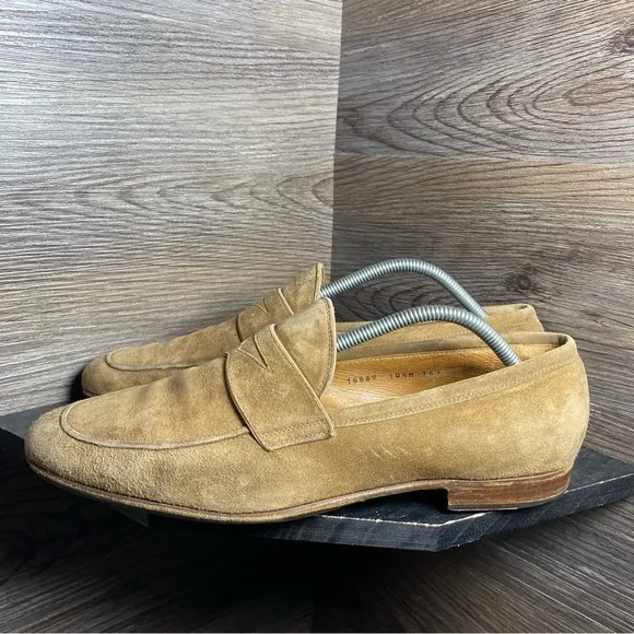 Gravati for Wilkes bashford penny loafers suede tan