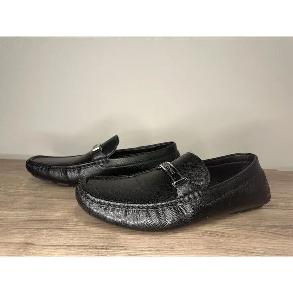 GUESS Men's GMAalen-R Driving Style Loafer Size 10.5 Designer Slip On Dress Shoe
