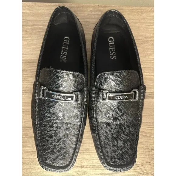 GUESS Men's GMAalen-R Driving Style Loafer Size 10.5 Designer Slip On Dress Shoe