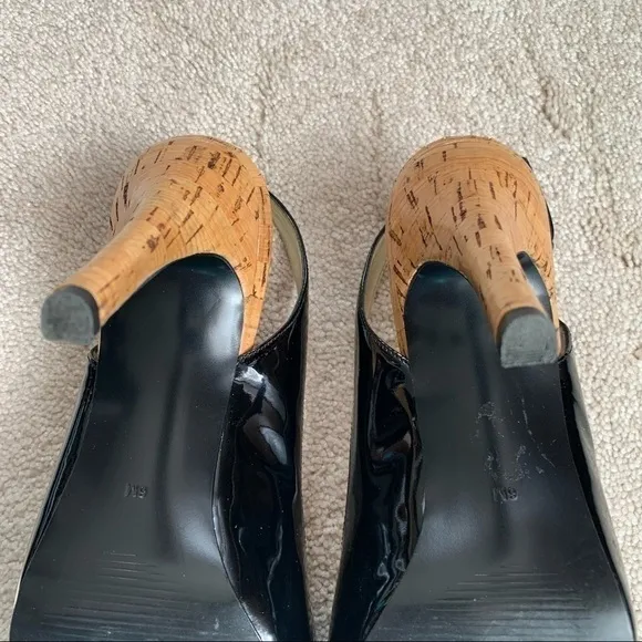 Guess Patton Leather Open Toe Hi-Heel Sandals