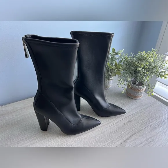 Guess Women's Abbale Block Heel Mid Calf Boots