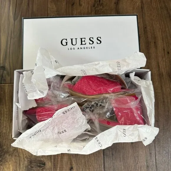 Guess Women's Gables Pink Sandals NEW
