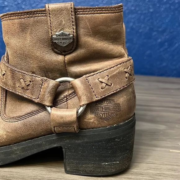 HARLEY DAVIDSON CHUNKY VINTAGE HARNESS BOOTS 7