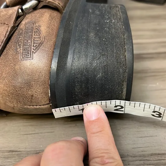 HARLEY DAVIDSON CHUNKY VINTAGE HARNESS BOOTS 7