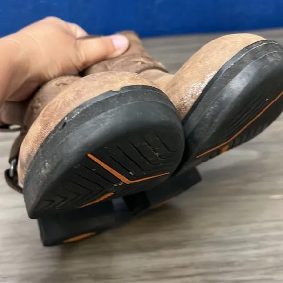 HARLEY DAVIDSON CHUNKY VINTAGE HARNESS BOOTS 7