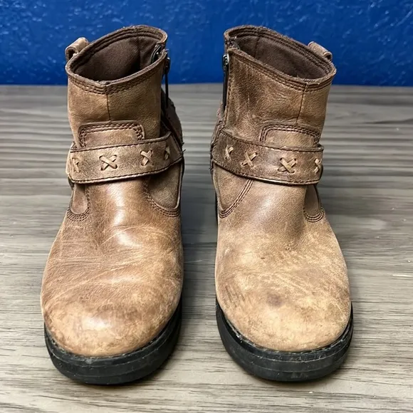 HARLEY DAVIDSON CHUNKY VINTAGE HARNESS BOOTS 7