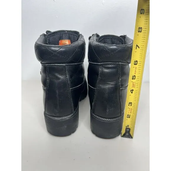 Harley-Davidson Moto Riding Boots Leather Chunky Heel Women’s 7.5