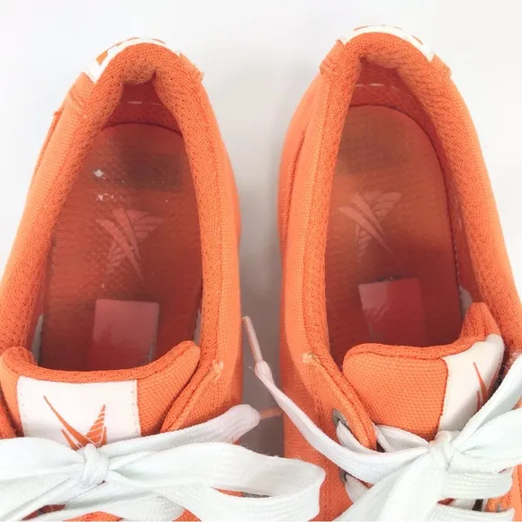 Helly Hansen Orange Canvas White Lace Up Deck Boat Shoe Preppy Sneakers
