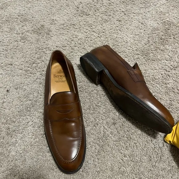High quality mens Penny loafers Brown Boxcalf