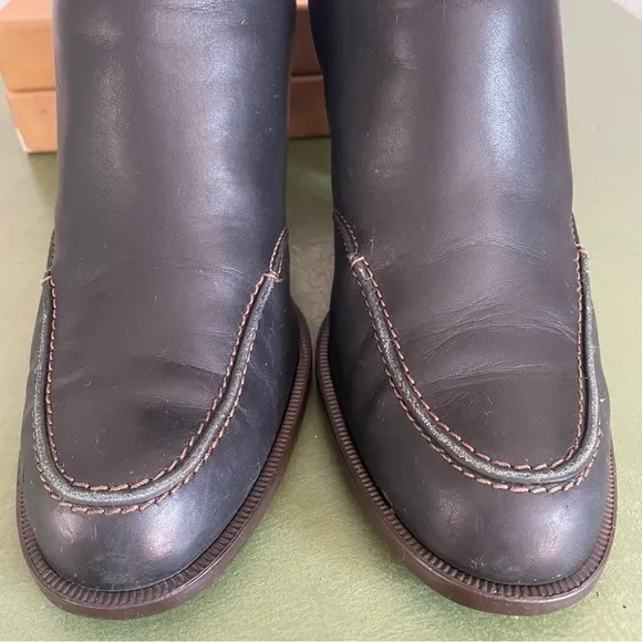 Hogan Mid Calf Moc-Sewn Boots in Black Italian Leather *Italy*