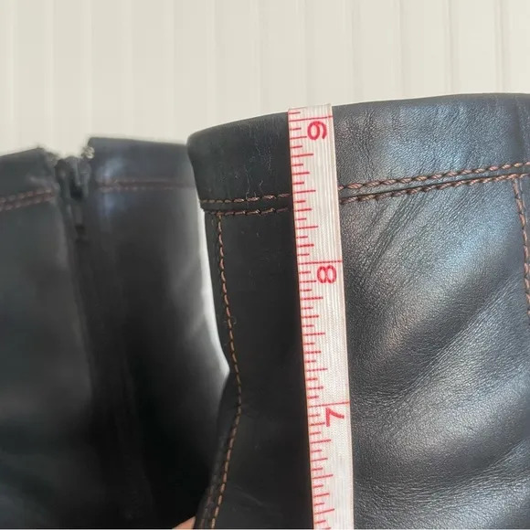 Hogan Mid Calf Moc-Sewn Boots in Black Italian Leather *Italy*