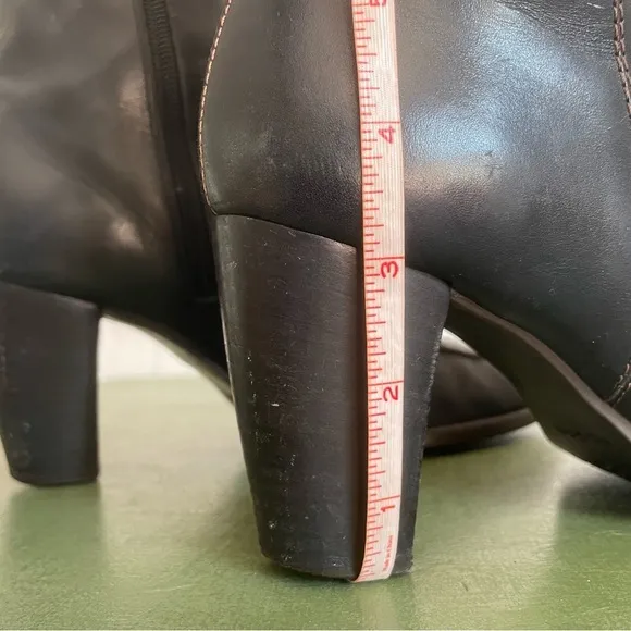 Hogan Mid Calf Moc-Sewn Boots in Black Italian Leather *Italy*
