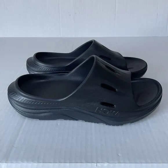 Hoka One One Mens Ora Recovery Confort Sandals Open Toe Slip On Slide Sandals 10