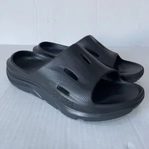 Hoka One One Mens Ora Recovery Confort Sandals Open Toe Slip On Slide Sandals 10
