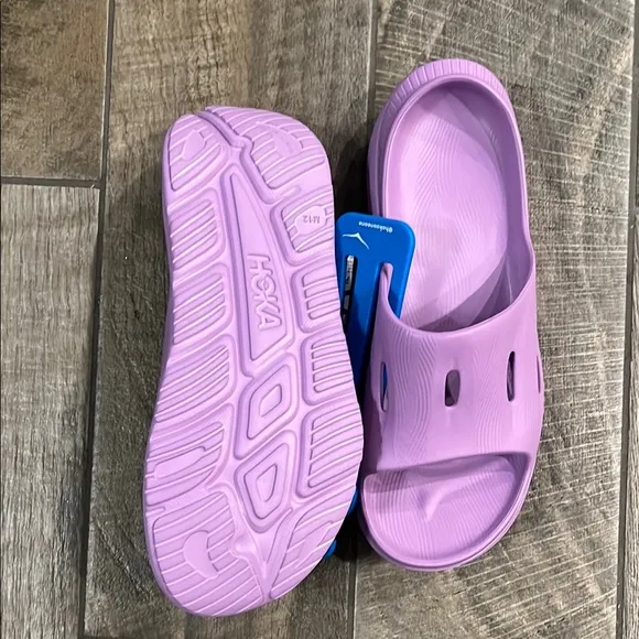 Hoka Purple slipon Sandals with Ventilation