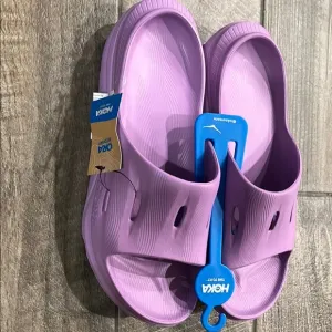Hoka Purple slipon Sandals with Ventilation
