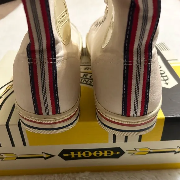 Hood 1967 Rocket High Cut Unisex Canvas Sneakers - Vintage Natural