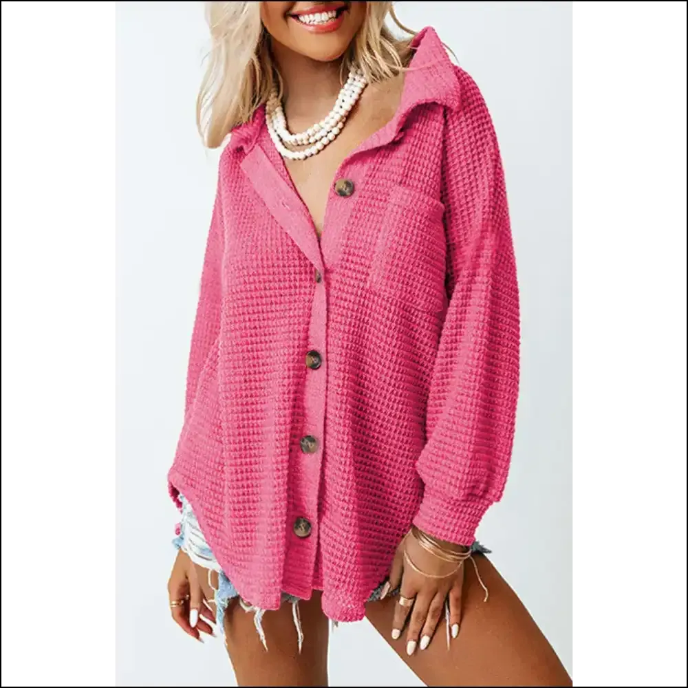 Hot Pink Pocket Shacket: Feeling Cute , Might Delete Later from Needful Things 💖🔥