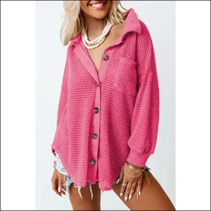 Hot Pink Pocket Shacket: Feeling Cute , Might Delete Later from Needful Things 💖🔥