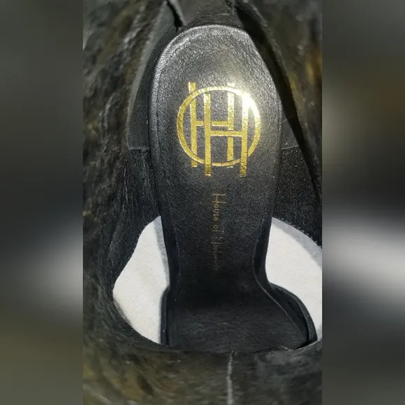 House Of Harlow 1960 Black Mikola Leather Sandals