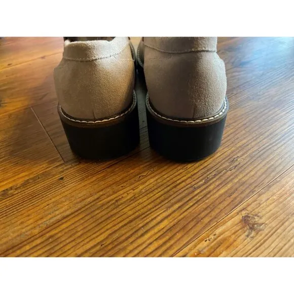 House of Harlow 1960 Gunner Suede Lug Sole Loafers  9.5 US Brand New