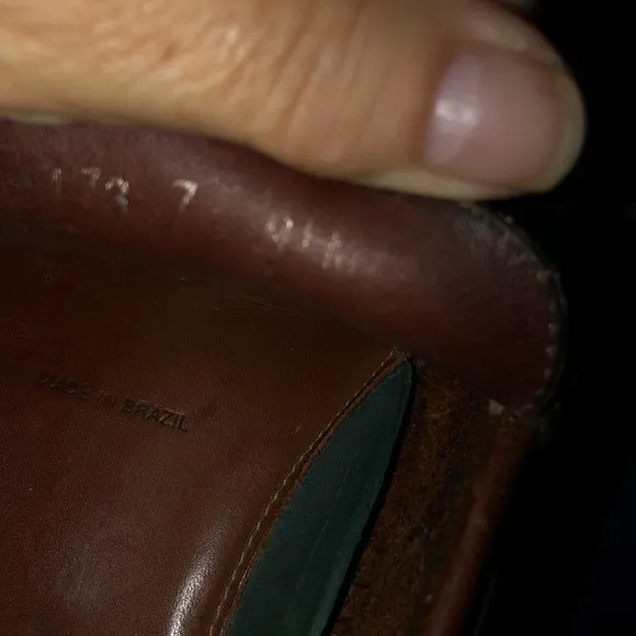 HS Task Bozeman Montana Brown Leather Penny Loafers Made In Brazil 9.5M