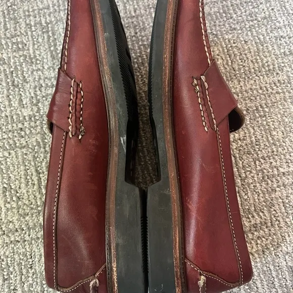 H.S. Trask Vintage brown leather penny loafers Mens 11