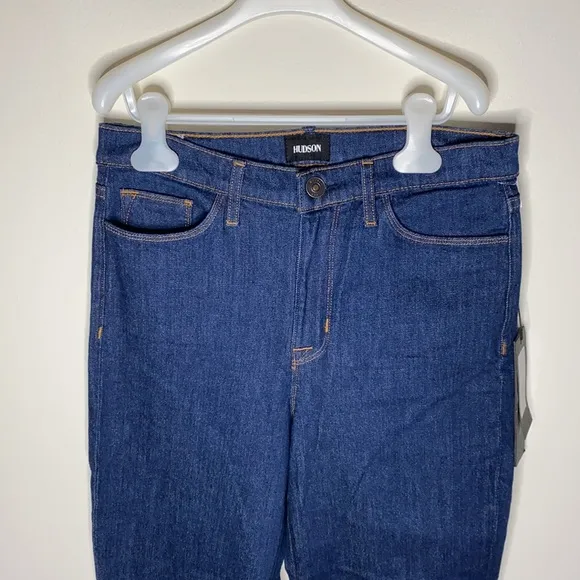 Hudson Zoeey high rise deep cuff crop dark jeans size 26