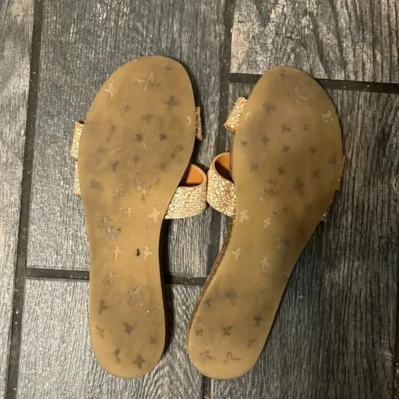 Humanoid sandals mules slides flats strappy Sloppy Float Sunset&quot;