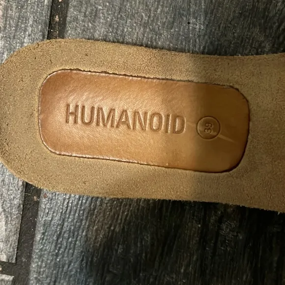 Humanoid sandals mules slides flats strappy Sloppy Float Sunset&quot;