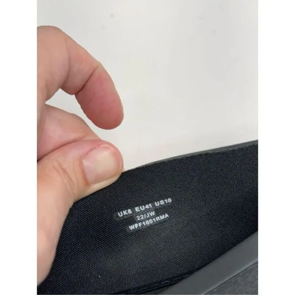 Hunter Flats Size 10 US Black Waterproof Foldable Slip On Casual Shoes