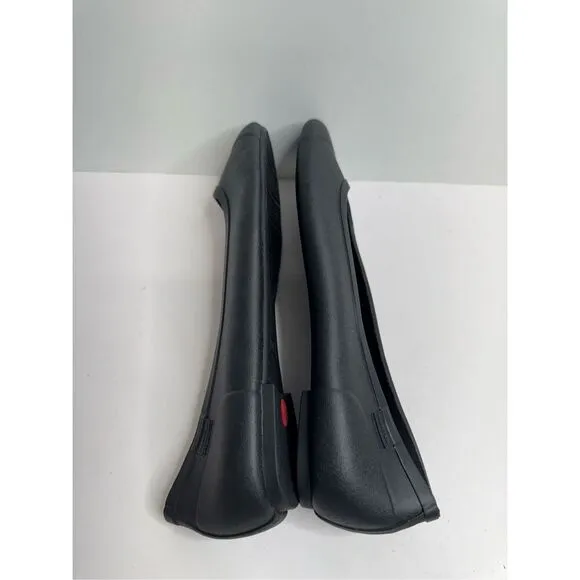 Hunter Flats Size 10 US Black Waterproof Foldable Slip On Casual Shoes