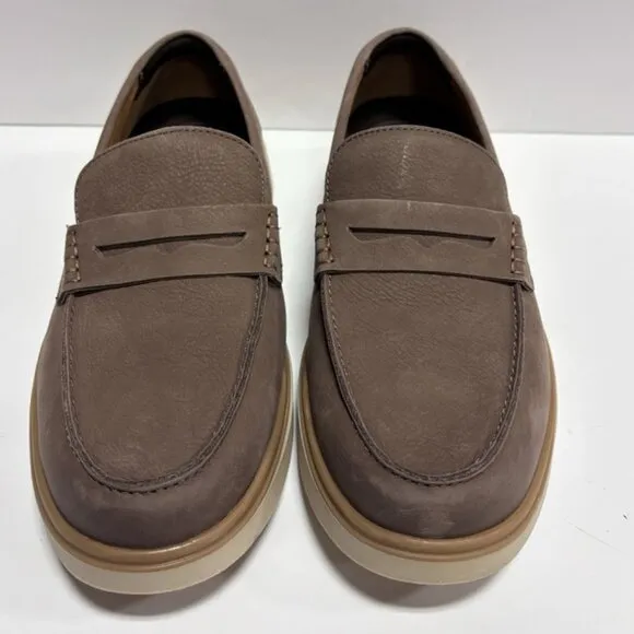 Hush Puppies Men’s Leo Penny Loafers Brown, Size 10.5 W