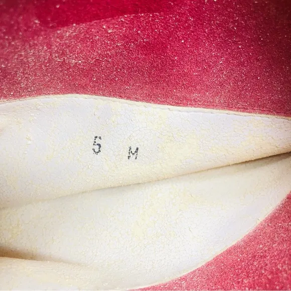 I. Magnin Coral Pink Suede Mid Calf Boots Italy