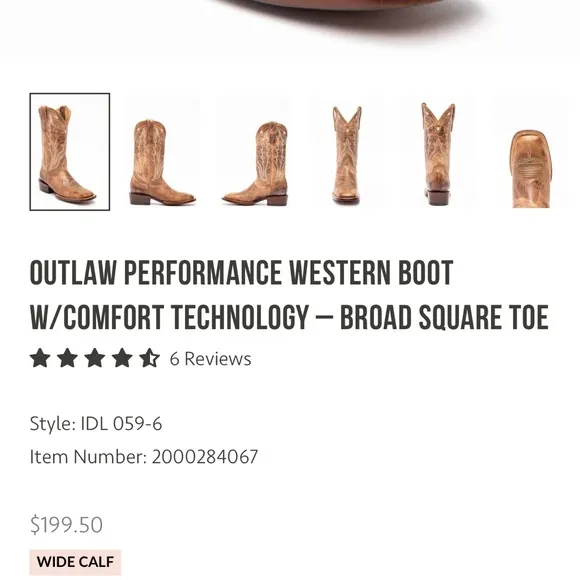 IDYLLWIND WOMEN'S OUTLAW WESTERN PERFORMANCE BOOTS - BROAD SQUARE TOE