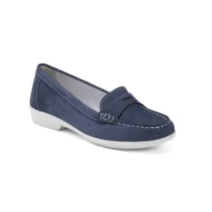 IMAC Navy Made In Italy Suede Comfort Loafers