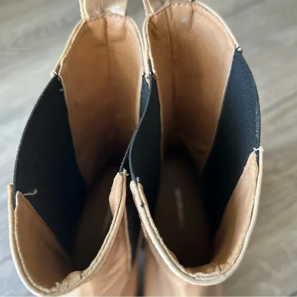 INTENTIONALLY BLANK Bossy Leather Chunky Platform Chelsea Boots