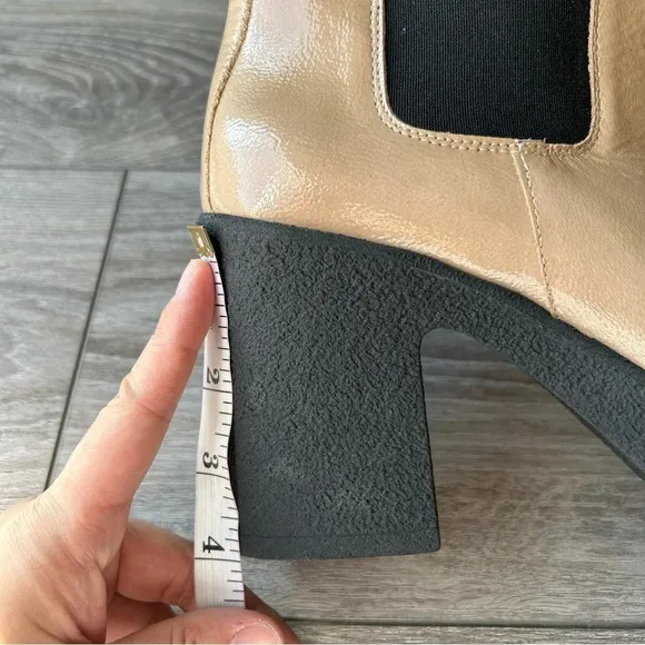 INTENTIONALLY BLANK Bossy Leather Chunky Platform Chelsea Boots