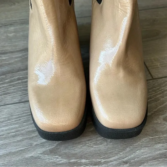 INTENTIONALLY BLANK Bossy Leather Chunky Platform Chelsea Boots