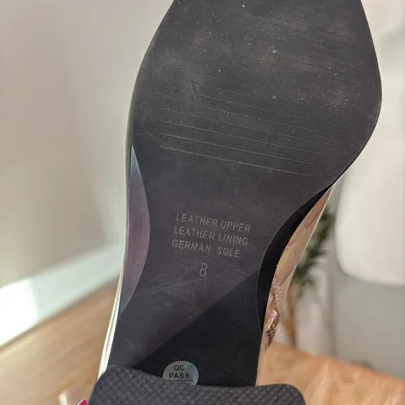 Intentionally Blank Lilac Croc Embossed Print Contour Boots 8 Swiftie