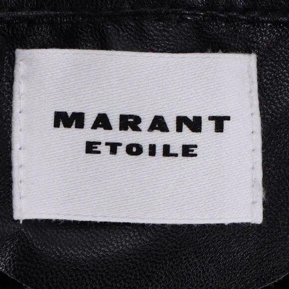 Isabel Marant Etoile Breanne Midi Skirt in Black Faux Leather